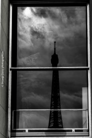 Eiffel Tower's reflection